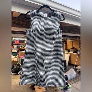 GAP x Dōen Black & White Gingham Mini Shift Dress